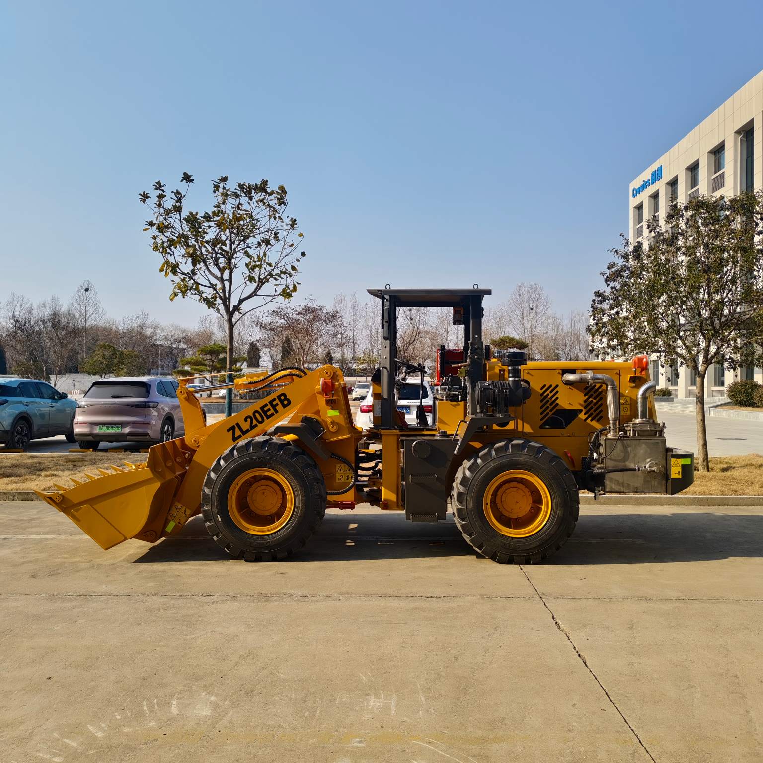 Chargeuse sur pneus souterraine