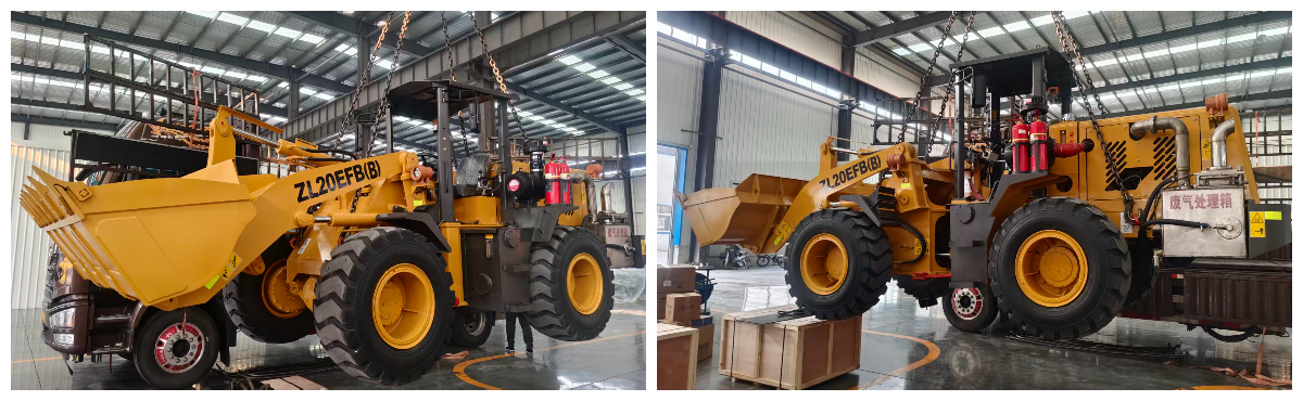 Chargeuse sur pneus souterraine