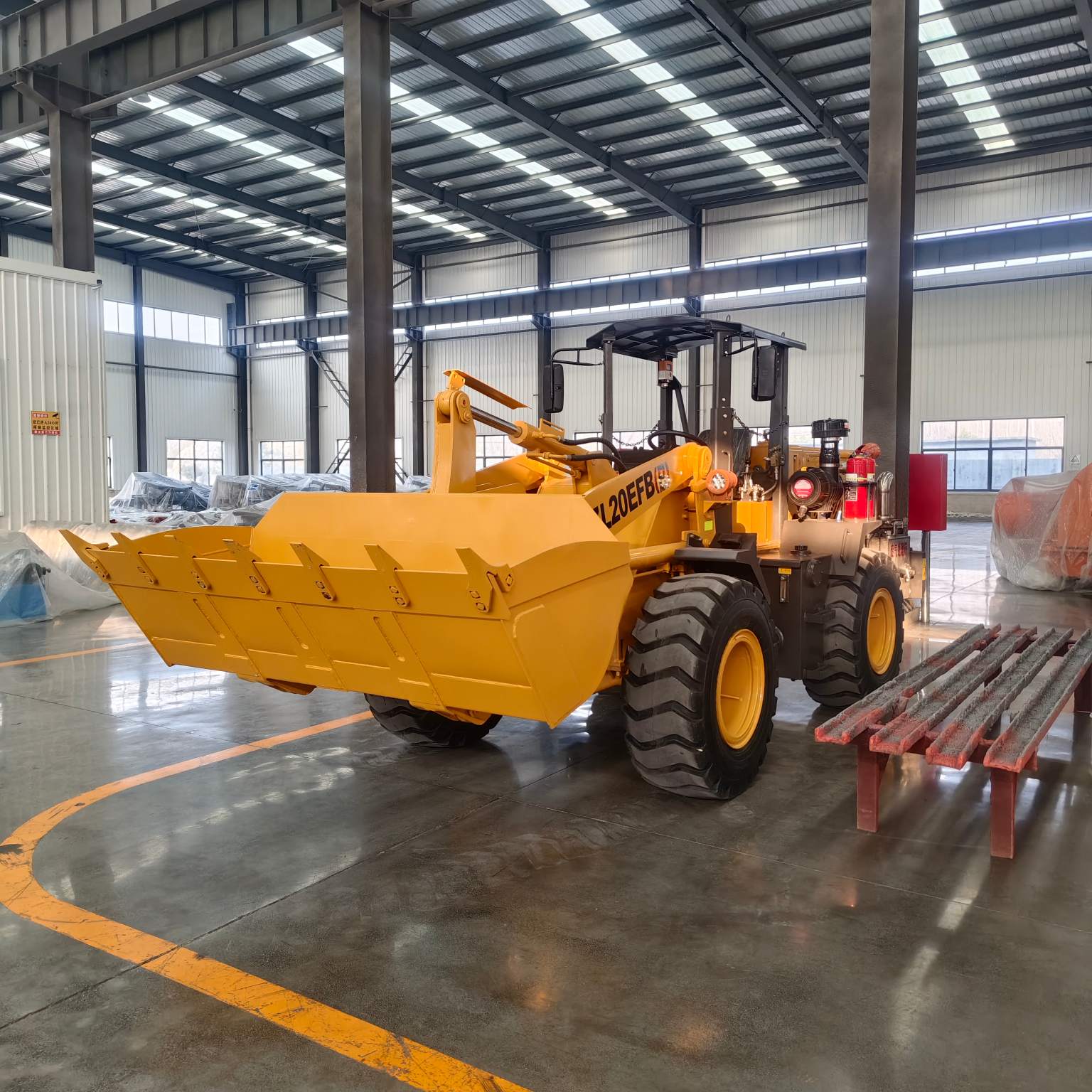 Chargeuse sur pneus souterraine